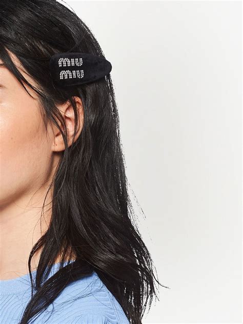 miu miu hair band|miu hair clips.